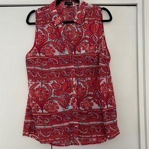 The Limited paisley shell tank top